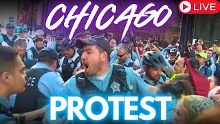 MASSIVE PROTEST Chicago DNC Arrests LIVE [upl. by Tama]