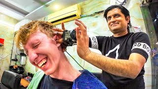 Indian Man enjoys giving Punishing Massage to Foreigner👂🫨 [upl. by Assilanna]