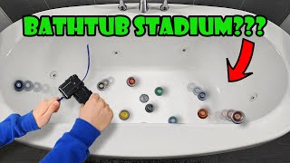 I turned Household Items into BEYBLADE STADIUMS [upl. by Dualc]