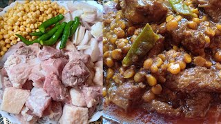 গরুর মাংস দিয়ে বুটের ডাল  Beef with Booter Daal [upl. by Tezile]