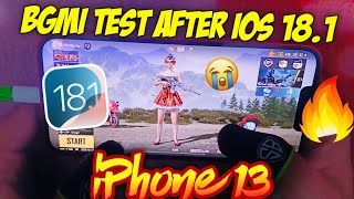 🔥iPhone XR amp 13 BGMI Test After iOS 181  Lag  Best Update [upl. by Dorothy]