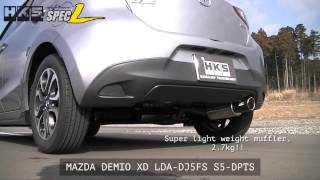 MAZDA DEMIO LDADJ5FS S5DPTS HKS HiPower Muffler SpecL [upl. by Marylynne]