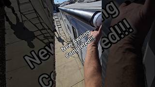 Installing New Shadepro Awning Vynl On A Travel Trailer [upl. by Caldeira]