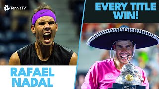 Rafael Nadal Every Championship Winning Moment 🏆 [upl. by Adolphus]