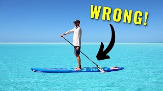 BEGINNER paddle board MISTAKE Are you doing this [upl. by Asena]