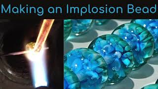 Lampwork Glass Beadmaking Making an Implosion Bead short version [upl. by Auhso]