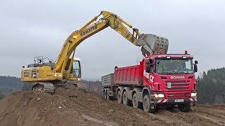 Komatsu PC 360LC load trucks [upl. by Oilalue]