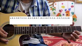 3 Single String Tunes For SUPER BEGINNERS  Hindi Guitar Tabs  leads lesson chords [upl. by Jeralee]