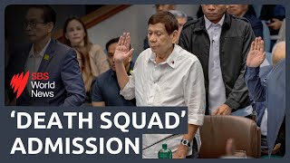 Philippines exPresident Duterte admits to drug war death squad [upl. by Reiser]