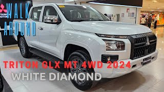 2024 Mitsubishi Triton GLX MT 4WD White Diamond [upl. by Sorci337]