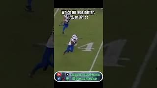 Which INT was better 1 2 or 3 👀🤔 buffalobills nflhighlights [upl. by Odilo774]