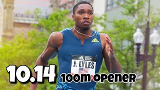 JOSEPHUS LYLES RUN 1014 TO OPEN IS 2024 OUTDOOR SEASON [upl. by Jemimah234]