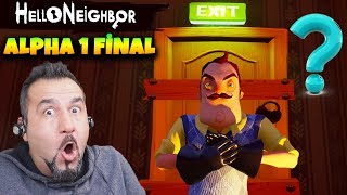 GİZLİ KAPININ KİLİDİNİ SONUNDA BULDUK ARKASINDA NE VAR  HELLO NEIGHBOR ALPHA 1 FİNAL [upl. by Seugram]