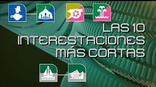 Las 10 interestaciones más cortas del MetroCDMX [upl. by Chace932]