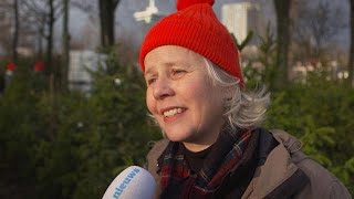 Kerstbomen hergebruikt Ze horen toch in de grond Niet in de fik  RTL NIEUWS [upl. by Nahgeem]