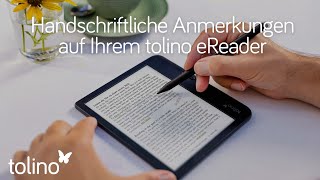 tolino entdecken  Handschriftliche Anmerkungen und Markierungen im eBook [upl. by Mandi471]