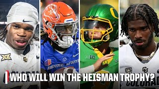 Travis Hunter Ashton Jeanty 🤔 DEBATING Heisman Trophy favorites 🏆  Countdown to GameDay [upl. by Aicenod428]