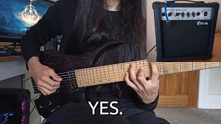 This is how I play Modern metal with a beginners 30 amp [upl. by Nosahc]