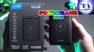 Powerbank ACMIC W10 PRO Generasi 3 Unboxing amp Review [upl. by Nodyl]