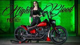 Thunderbike Nightblood  customized HarleyDavidson Fat Boy [upl. by Tihom]