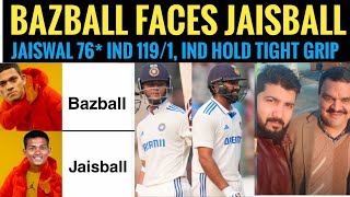 JAISBAll for ENGLAND Jaiswal 76 take India to 1191 in response of EN 246 India hold tight grip [upl. by Ronalda]