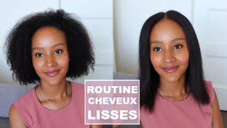 ♡Comment lisser des cheveux frisés rapidement♡ [upl. by Thaine]