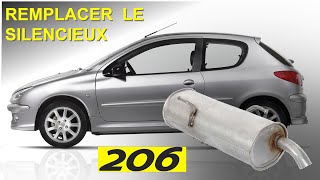 Remplacer silencieux Peugeot 206 [upl. by Kalagher159]