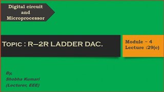 R2R Ladder Digital to Analog Converter [upl. by Douty49]