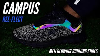 Campus ReeFlect Men’s Running Shoes  Unboxing amp Review  Glowing shoes for your night running 🔥🔥 [upl. by Kampmann3]