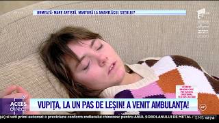 Vulpița la un pas de leșin Ambulanța a venit în ajutorul Veronicăi [upl. by Willumsen]