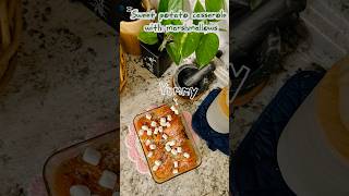 Sweet potato 🍠 casserole with marshmallows Thanksgiving recipe ￼￼sweetpotato thanksgivingrecipe [upl. by Akiemat]