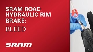 SRAM Road Hydraulic Rim Brake Bleed [upl. by Leirza698]