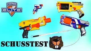 Schusskraft der Nerf Jolt vs Barricade Maverick Strongarm  Magicbiber [upl. by Drahnreb707]