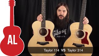 Taylor 114 vs 314  Laminate vs Solid Wood Comparison [upl. by Cooperstein]