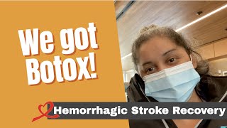 Hemorrhagic Stroke Recovery  We Got Botox to help with spasticity [upl. by Ecirehc]