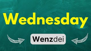 Cómo pronunciar Wednesday Miércoles en inglés Americano con ejemplos [upl. by Favrot]