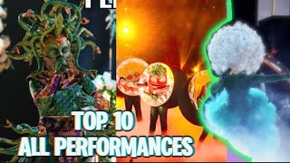 ranking top 10 performances the masked singer season 10 [upl. by Carr]