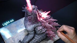 How to make Godzilla in Godzilla x Kong The New Empire  diorama clay [upl. by Icat187]