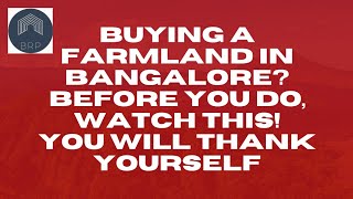 😆 BUY A FARMLAND IN BANGALORE  The TRUTH from the Bangalore Real Estate Podcast [upl. by Coyle]