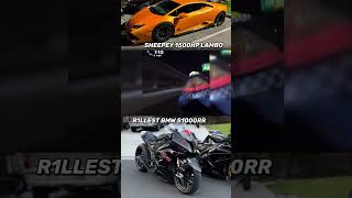 Lambo vs BMW S1000RR [upl. by Iahc]