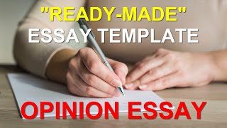 READYMADE IELTS ESSAY TEMPLATE FOR OPINION ESSAY  ASAD YAQUB [upl. by Rawlinson]