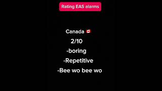 Rating EAS alarms Credits to FTVTo10KSubs easalarm [upl. by Marella195]