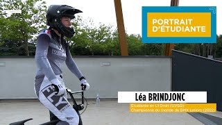 Portrait détudiante de lUVSQ  Léa Brindjonc championne du monde de BMX juniors 2022 [upl. by Hniht]