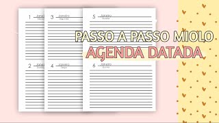 Como criar miolo de agenda datada no Corel Parte 2 [upl. by Emmott]