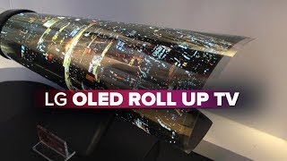 LG OLED TV rolls up like a piece of paper [upl. by Erreid]