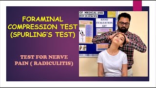 Foraminal Compression Test Spurlings Test Cervical Nerve Compression Cervical pain [upl. by Aiyot310]