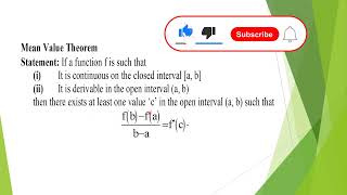 MEAN VALUE THEOREM PROOF  GEOMETRICAL INTERPRETATION AND EXAMPES [upl. by Anifur]