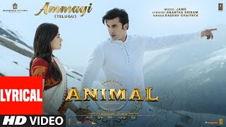 ANIMAL Ammayi Lyrical Video  Ranbir KapoorRashmika M  Raghav Pritam Anantha  Sandeep Reddy V [upl. by Ipoillak764]