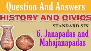 6 Janapadas and Mahajanapadas【Question And Answers 】Std6th  SubHistory [upl. by Trauner935]