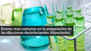 Errores más comunes en la preparación de Hipoclorito de Sodio ¿desinfectante confiable [upl. by Oos200]